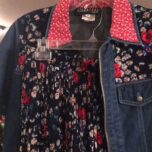 Denim jacket and skirt set